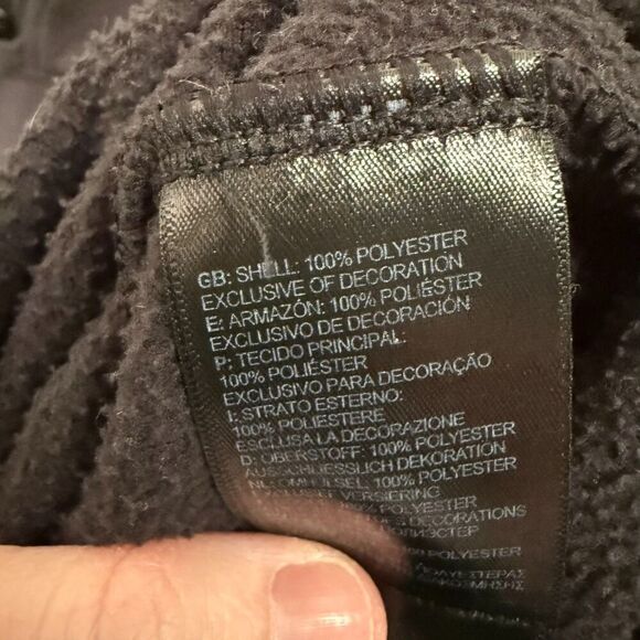 The North Face Sweater Womens Large Black Fleece Lightweight 1/4 Zip Pullover - Picture 9 of 9